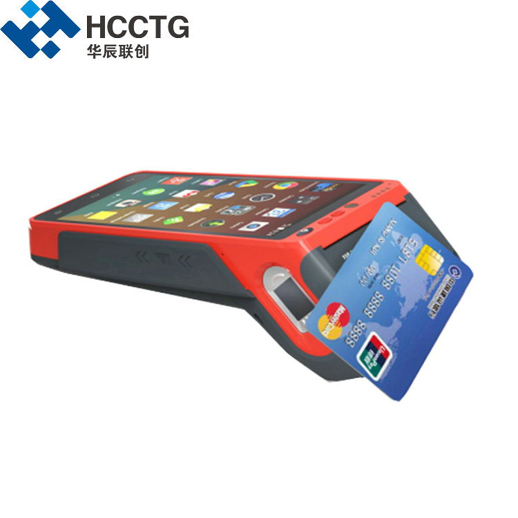 HCCTG ماكينة طلب المطاعم المحمولة باليد EMV PCI الكل في واحد، محطة POS Z100