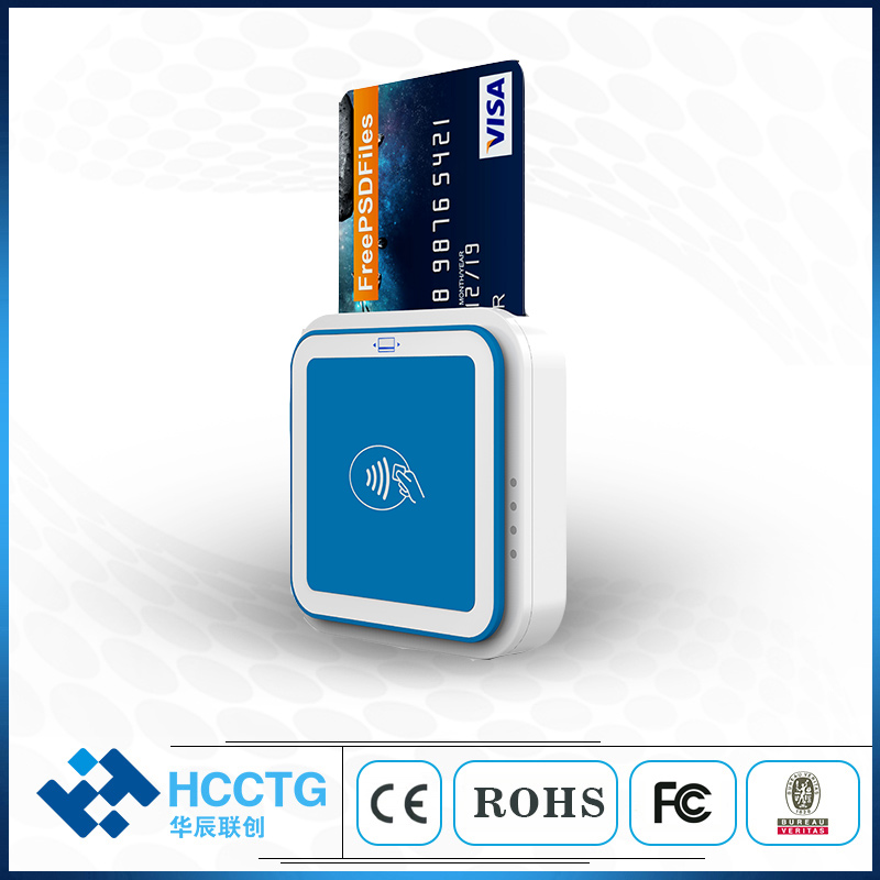 قارئ البطاقات المغناطيسية HCC Bluetooth IC&NFC MPOS لنظام Android/IOS I9