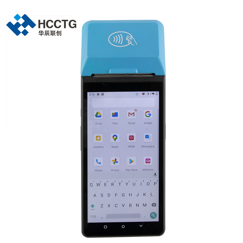 HCCTG NFC GPS Free SDK محمول باليد Android 10.0 الكل في واحد POS Machine Z300