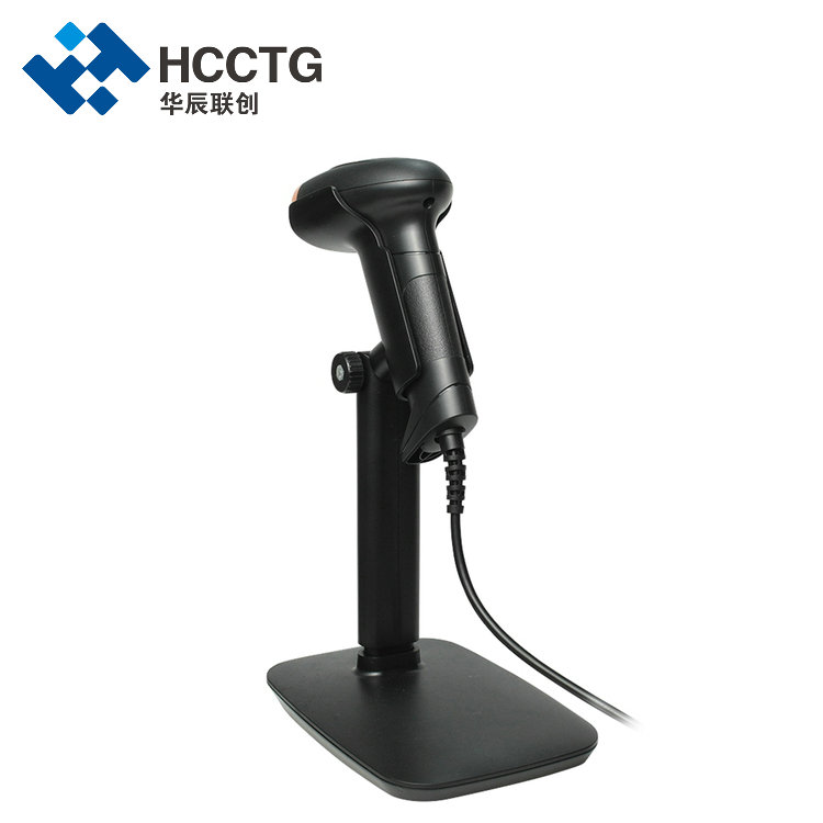 ماسح الباركود السلكي المحمول USB / RS232 2D لدفع رمز QR للجوال HS-6603B