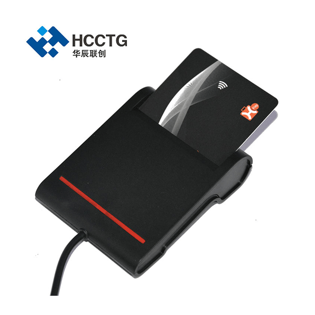 HCCTG EMV L1 USB ISO7816 اتصل بقارئ البطاقات الذكية DCR30