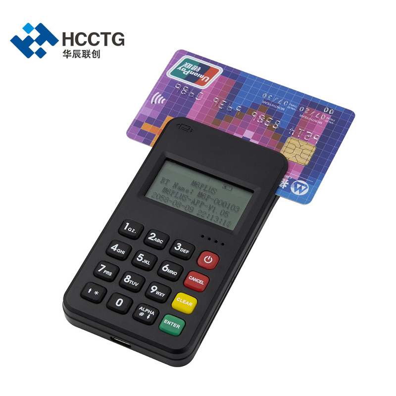 EMV L1&L2 MSR+Contact+قارئ بطاقات بدون تلامس MPOS M6 PLUS