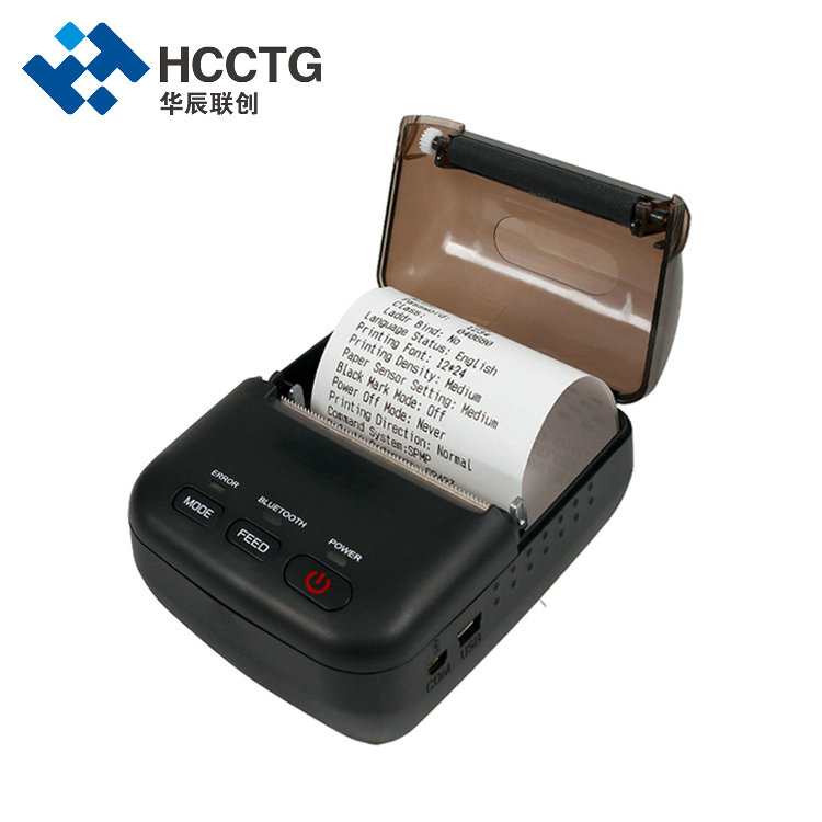 HCCTG طابعة حرارية لإيصالات الهاتف المحمول بنظام التشغيل Windows Android/RS232/Bluetooth مقاس 58 مم HCC-T12