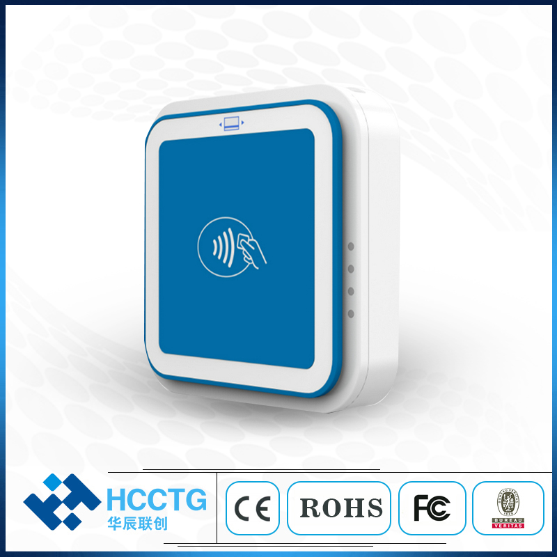 قارئ البطاقات المغناطيسية HCC Bluetooth IC&NFC MPOS لنظام Android/IOS I9