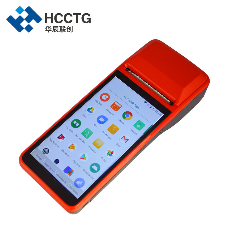 HCCTG محطة نقاط بيع قوية 4G GPS Android 7.1 مع طابعة حرارية R330 مقاس 58 مم