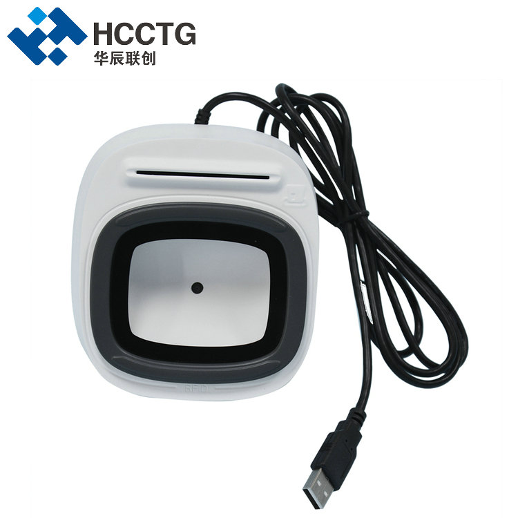 ISO7816 NFC قارئ البطاقة الممغنطة 2D سطح المكتب ماسح الباركود HCC3300