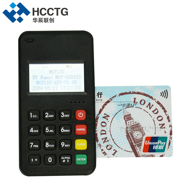 واي فاي EMV L1 & L2 محطة الدفع بلوتوث MPOS M6 PLUS