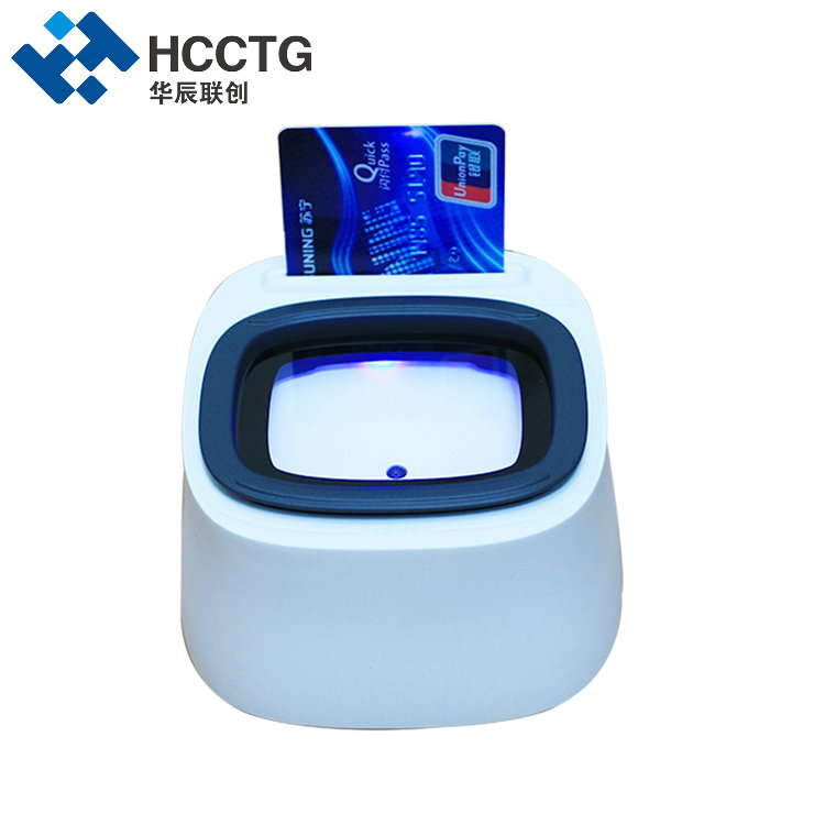 سطح المكتب Unionpay EMV QR Code Scanner&IC NFC قارئ بطاقات HCC3300