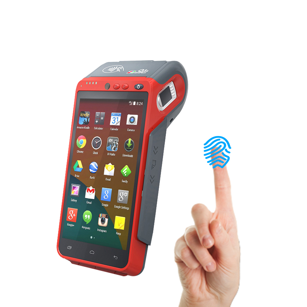 HCCTG ماكينة طلب المطاعم المحمولة باليد EMV PCI الكل في واحد، محطة POS Z100