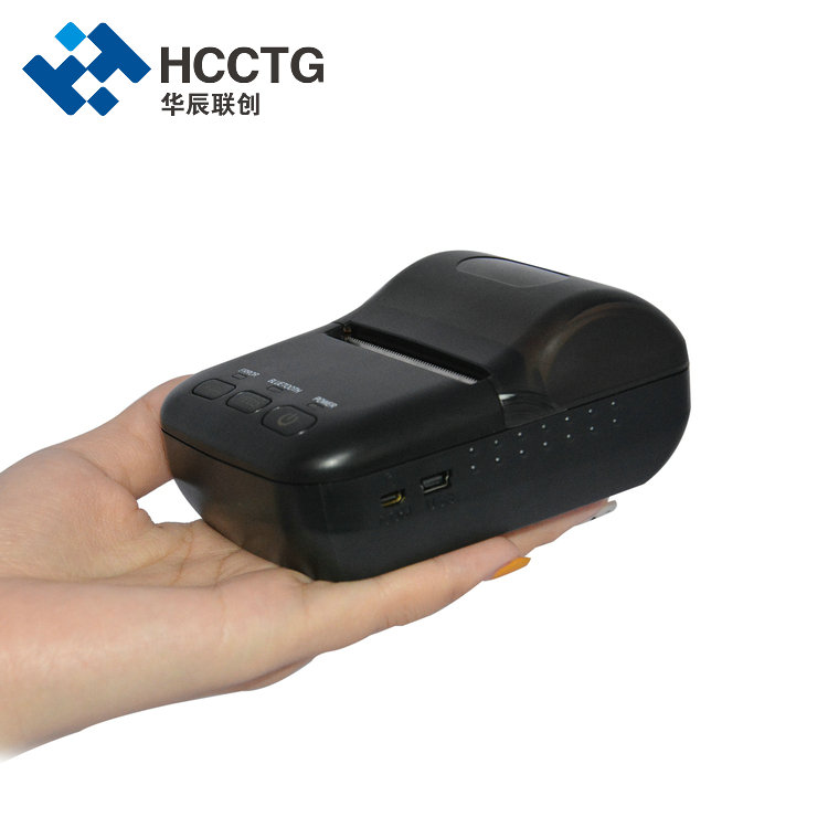 طابعة حرارية محمولة USB بلوتوث 58 ملم HCC-T12