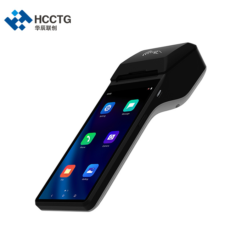 HCC GMS 6 بوصة NFC محمول باليد Android 10.0 POS Machine مع طابعة حرارية 58 مم Z300