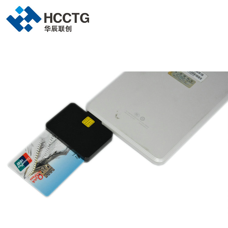 قارئ البطاقة الذكية ISO7816 ROHS EMV USB من النوع C DCR32