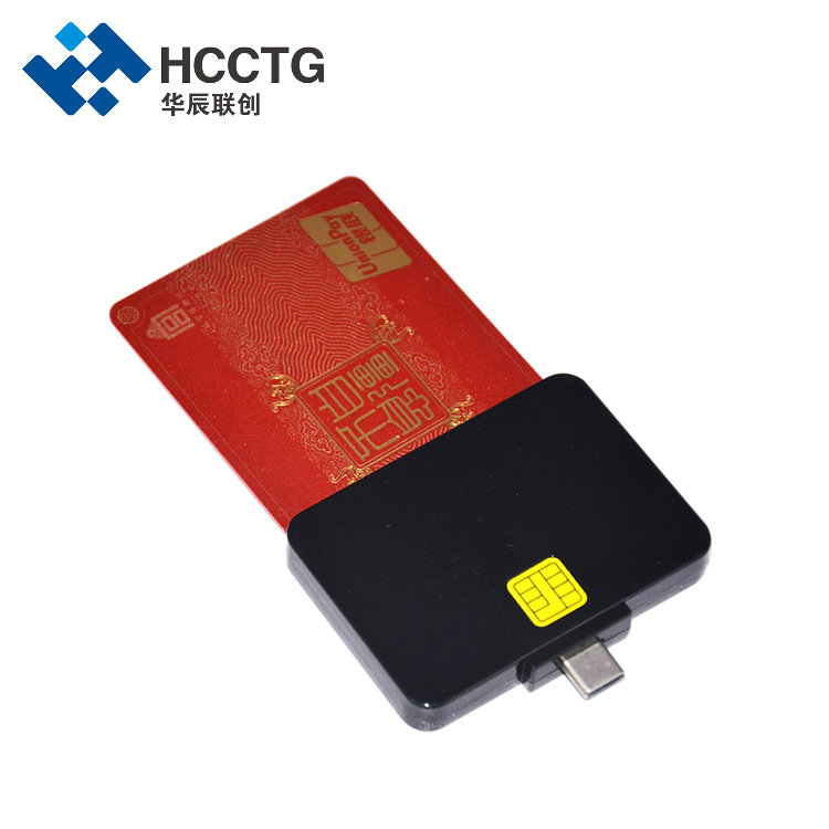 ISO7816 EMV USB نوع C الاتصال قارئ البطاقة الذكية DCR32