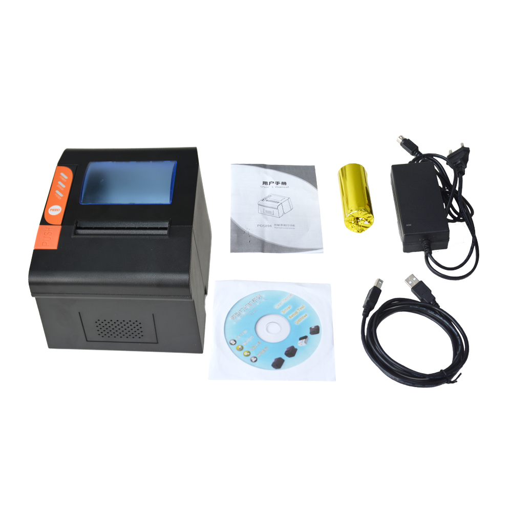 HCC-POS894 200mm / s USB Ethernet 80mm POS طابعة الإيصالات الحرارية 