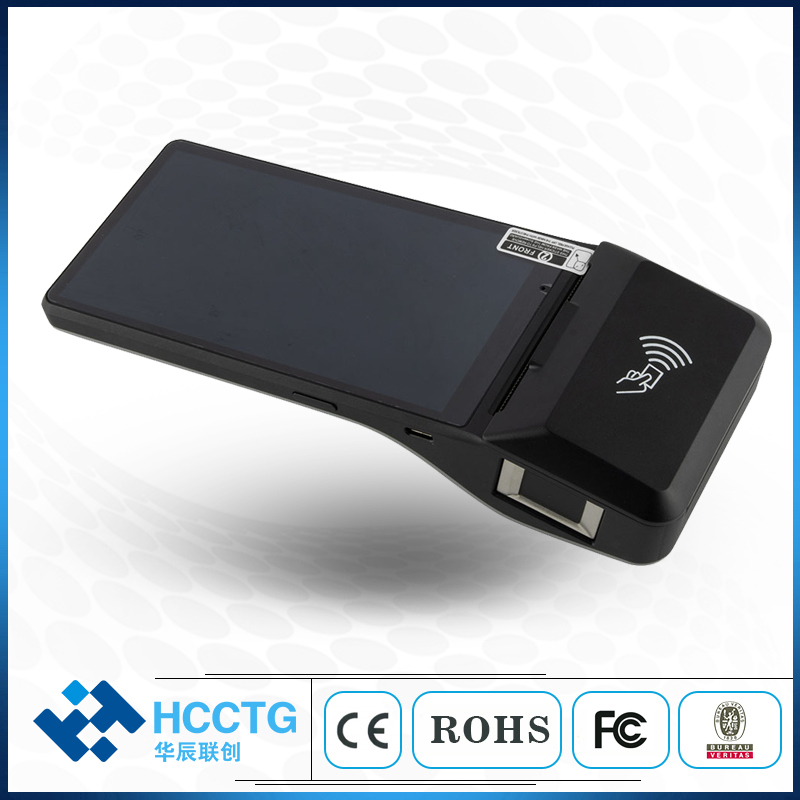 HCCTG ماكينة نقاط بيع بنظام Android 4G NFC 6 بوصة مع طابعة حرارية Z300 مقاس 58 مم