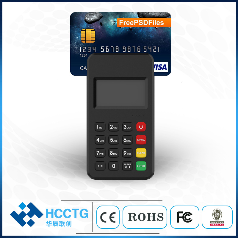 HCCTG محطة دفع متنقلة 3 في 1 تعمل بتقنية Bluetooth EMV PCI MPOS M6 PLUS