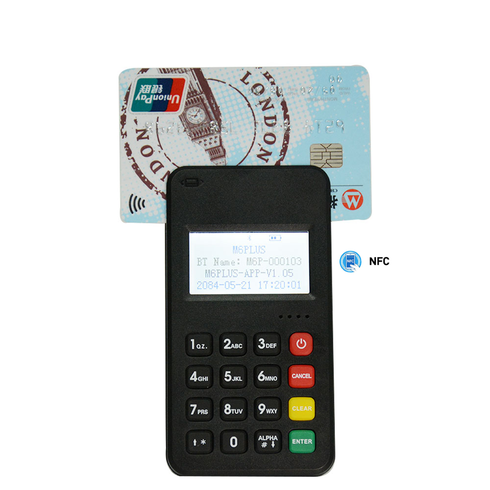 أندرويد ماستركارد بلوتوث واي فاي محطة الدفع اللاسلكية المتنقلة Mini MPOS M6 PLUS