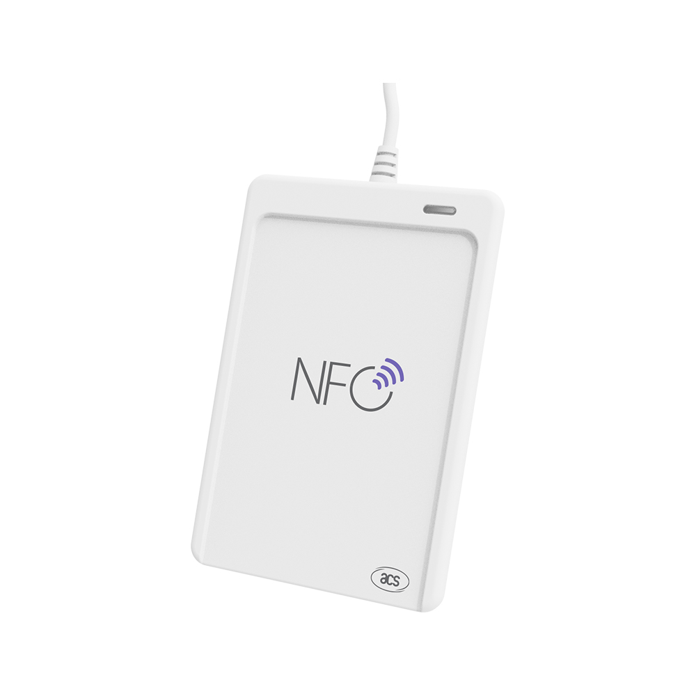 قارئ علامات USB 13.56 ميجا هرتز ISO 14443 MIFARE NFC للتحكم في الوصول ACR1552U-M1