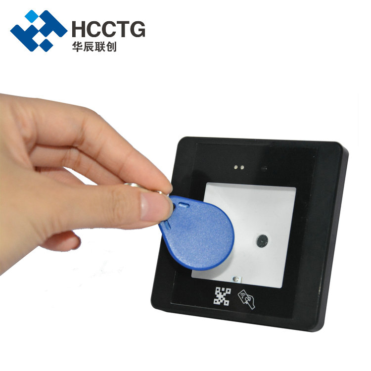 HCCTG 13.56 ميجا هرتز Mifare QR Code Access قارئ بطاقات IC QR قفل الباب HM20-IC