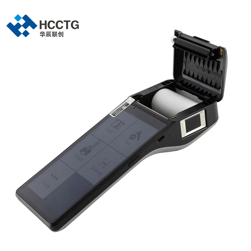 HCCTG جهاز NFC الكل في واحد يعمل بنظام Android POS مع طابعة حرارية Z300 مقاس 58 مم