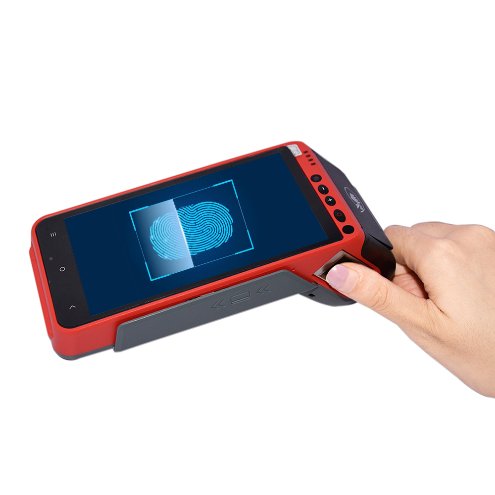 HCCTG ماكينة طلب المطاعم المحمولة باليد EMV PCI الكل في واحد، محطة POS Z100