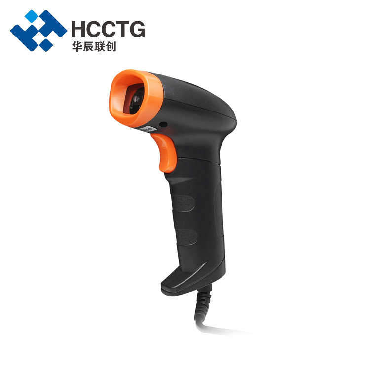 ماسح الباركود السلكي المحمول USB / RS232 2D لدفع رمز QR للجوال HS-6603B