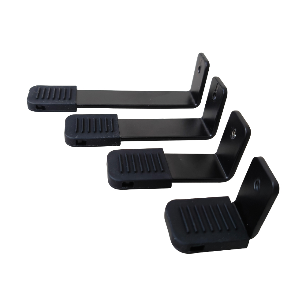 أسود قابل للتعديل قابلاً للتعديل على سطح المكتب Handsfree POS Cash Record Holder Metal POS Stand PS-H2