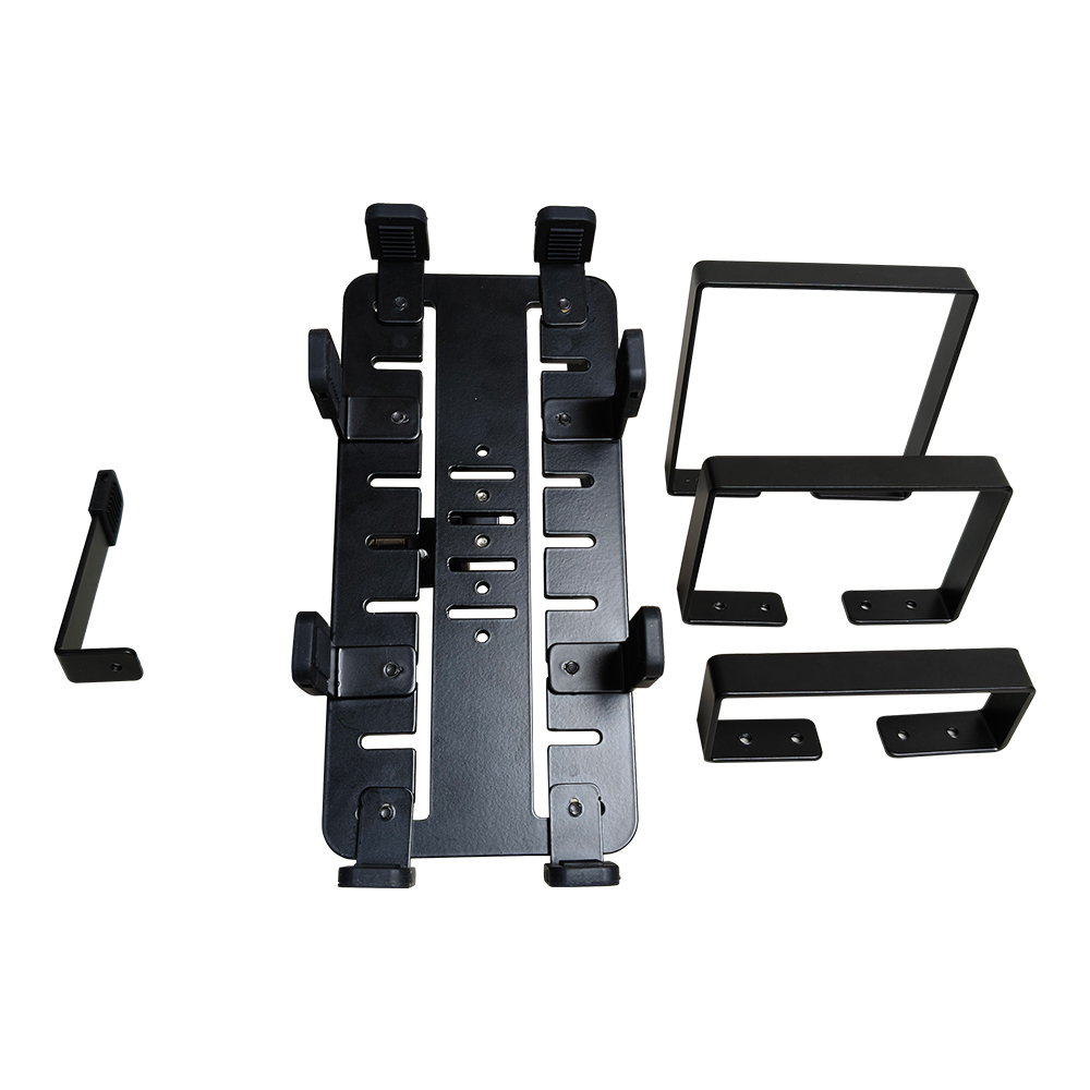 أسود قابل للتعديل قابلاً للتعديل على سطح المكتب Handsfree POS Cash Record Holder Metal POS Stand PS-H2