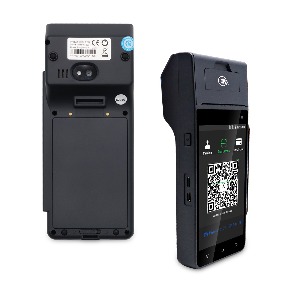 5 بوصة 4G Android 12 READER POS المحمولة مع PRINTER HCC-Z90