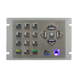 لوحة مفاتيح POS للملاحة الصوتية القابلة للبرمجة بإضاءة خلفية قابلة للتعديل لجهاز ATM Kiosk AKB20