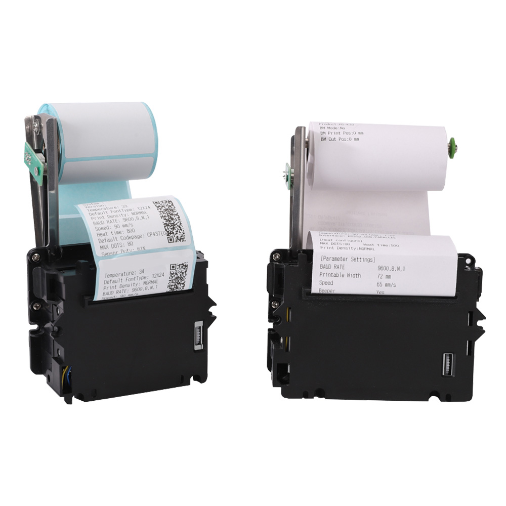 2 بوصة 58 مم كشك التذاكر الحرارية كشك الطابعة دعم التسمية / الإيصال ورقة مزدوجة HCC-K25