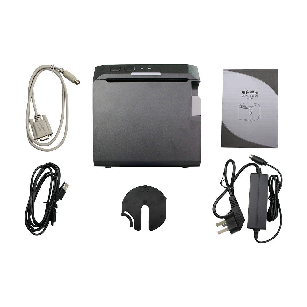 طابعة حرارية لاسلكية لسطح المكتب مقاس 3 بوصة مزودة بتقنية Bluetooth LAN WIFI USB HCC-POS896