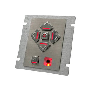 6 مفاتيح قابلة للبرمجة بإضاءة خلفية برايل ADA DDA لوحة مفاتيح ملاحة صوتية لأكشاك نقاط البيع AKB10