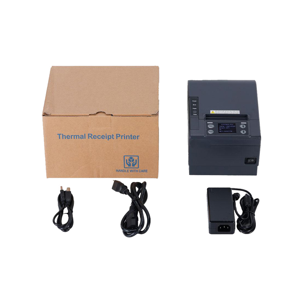 طابعة سحابية للإيصالات الحرارية مقاس 3 بوصة USB/ LAN/ بلوتوث/ WIFI مع خادم DHCP HCC-POS830