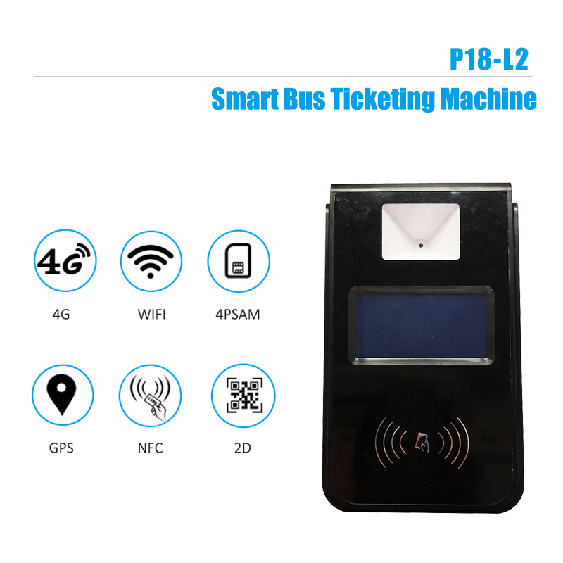 HCCTG Linux 4.9 System GPS Unionpay EMV 4.3 بوصة Smart Bus Validator P18-L2