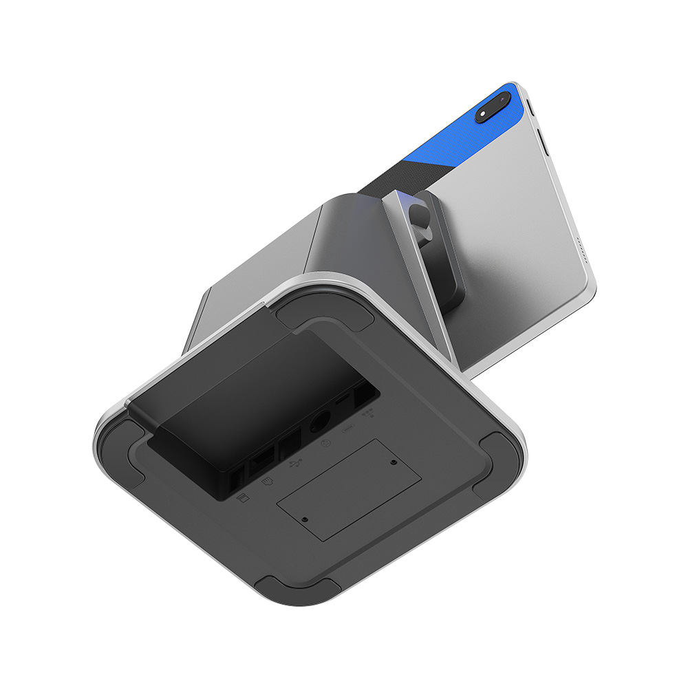 تابلت طرفي 10.95 بوصة يعمل بنظام Android 14 POS مع قاعدة طابعة سطح المكتب/80 مم NFC GPS HX-100