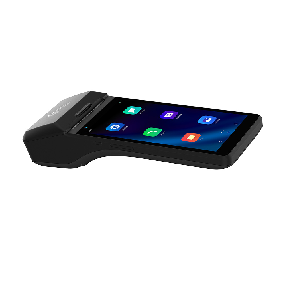 محطة نقاط البيع الذكية Android 14 مقاس 6.0 بوصة مع شاشة عرض للعملاء مقاس 128*36 Z300C