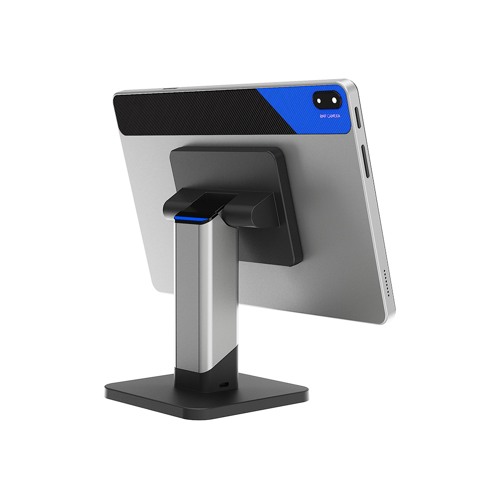 تابلت طرفي 10.95 بوصة يعمل بنظام Android 14 POS مع قاعدة طابعة سطح المكتب/80 مم NFC GPS HX-100
