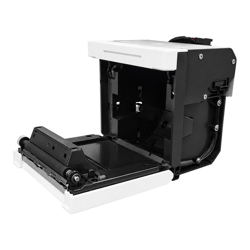 طابعة حرارية كشك مثبتة على لوحة مدمجة مقاس 80 مم مع قاطع تلقائي USB TTL / RS232 P80D